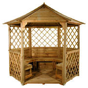 Elgin Wooden Gazebo with Seats