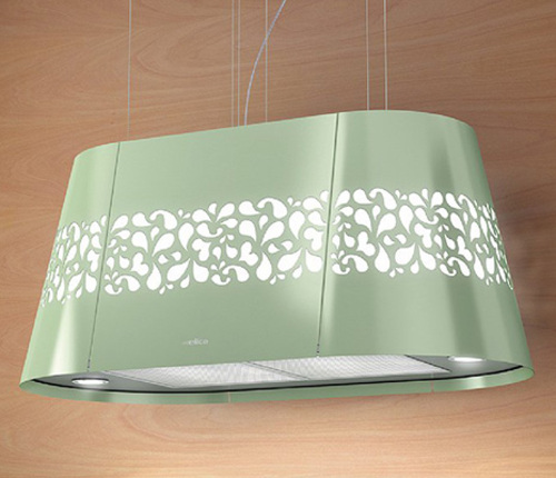 JULIETTE GREEN 90cm Island Hood in Green