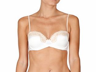 Fly Butterfly retro cream strapless bra