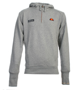 Ellesse Minoso Grey 1/4 Zip Hooded Sweatshirt