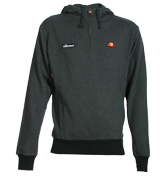 Ellesse Minoso Heather Charcoal 1/4 Zip Hooded