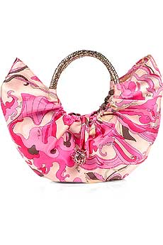 Hibiscus Demi-lune Evening Bag