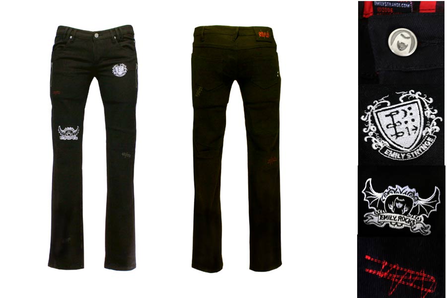 - Punk Jeans - Black