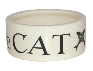 Black Toast Cat Bowl