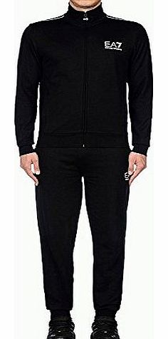 EA7 Armani Black Zip Up Cotton Tracksuit 276059 X-Large