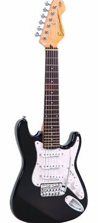 3/4 Size Electric Guitar - Gloss Black