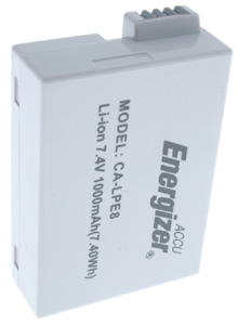 Energizer CA LPE8 1000mAh Digital Camera Battery