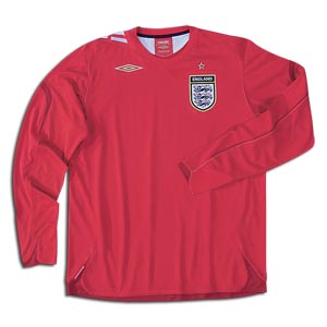 Umbro England L/S away 06/07