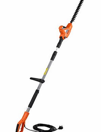 eSkde Electric Long Reach Telescopic Pole Hedge Trimmer 45cm Blade 450w LPHT1