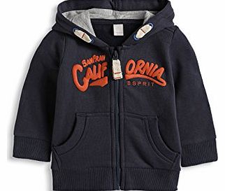 Baby-Boys 094EEBJ001 Sweatshirtjacke Hoodie, Blue sound, 18-24 Months (Manufacturer Size: 92)