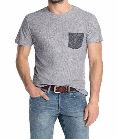  Mens 074EE2K015 Crew Neck Short Sleeve T-Shirt, Metal Grey Melange, XX-Large