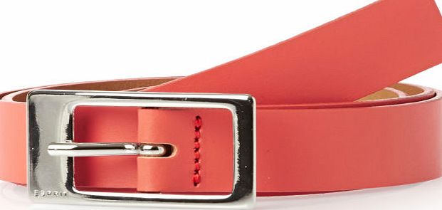 Esprit Womens Esprit Gamilla Leather Belt - Red Salmon