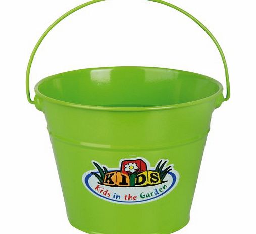 Esschert Design KG93 21 x 19 x 16cm Metal Bucket - Green