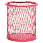 Mesh Pen Pot Pink