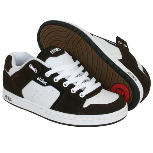 Mens Etnies Creager Skate Shoe Brown/Black/White