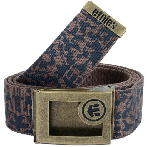 Etnies Mens Etnies Dover Reversible Web Belt Chocolate