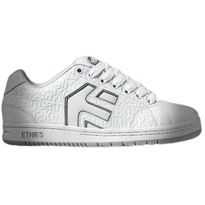 Mens Etnies Cinch Shoe. White White Lt Grey