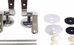 Euroflo Chrome Effect Metal Toilet Seat Hinge