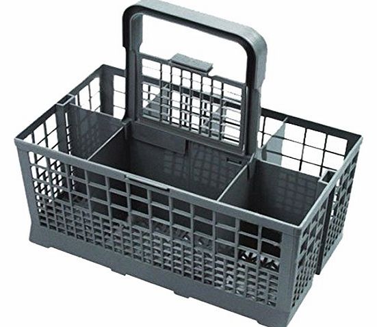 Universal Cutlery Basket Fits Bosch/ Hotpoint/ Neff/ Siemens/ Smeg Dishwasher, Grey