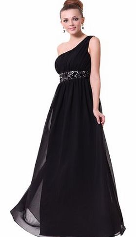 HE09770BK14, Black, 14UK, Ever Pretty Long Evening Dresses Party 09770