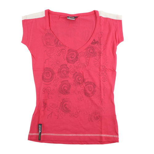 Ladies Ex Raw State Pretzel Tee Pink