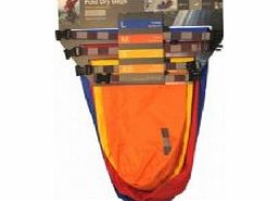 Waterproof Fold-Drybag 4 Pack - Bright