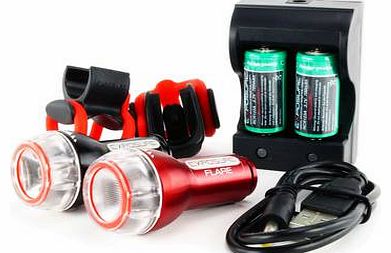 Flash & Flare Light Set W/rcr123 Charger