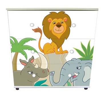 3-Drawer Chest - Animals