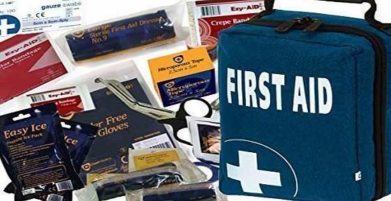 150 Pcs - Ultimate First Aid Kit Bag - CE Products - Inc. Eyewash, Ice Packs, Emergency Blanket