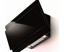 Cocktail 80cm Chimney Hood - Black Glass