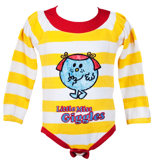 Kids Little Miss Giggles Stripe Babygrow from