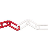 Faithfull Plastic Chain 6mm 25M Red/White