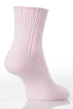 Ladies 1 Pair Falke Angora Bedsock In 2 Colours Sakura