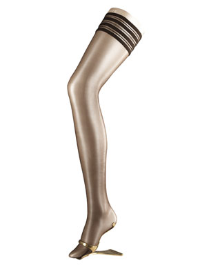 Ladies 1 Pair Falke Diamond 10 Ultra Transparent Hold Ups In 3 Colours Black