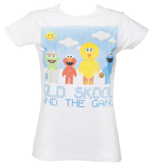 Ladies Sesame Street Old Skool T-Shirt from Fame