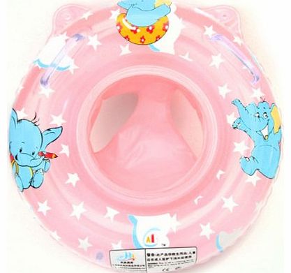 Baby Kids Toddler Inflatable Swimming Swim Ring Float Seat Boat Pool Bath Safety (Pink)