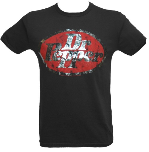 Men` Classic Dr Pepper Logo T-Shirt from Famous Forever