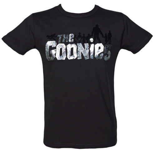 Mens Raised Foil Goonies Silhouette T-Shirt