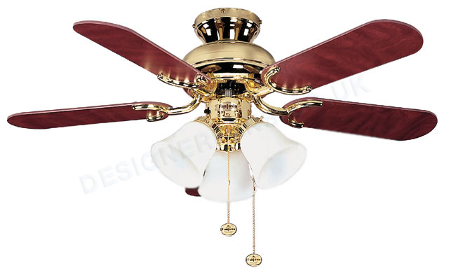 Capri 36 inch polished brass ceiling