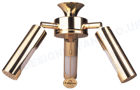 Polaris polished brass ceiling fan