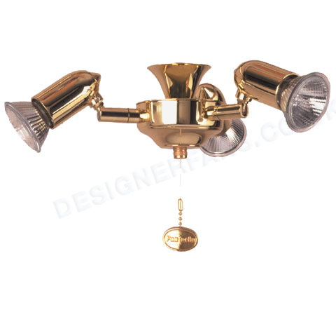 Starlet polished brass ceiling fan