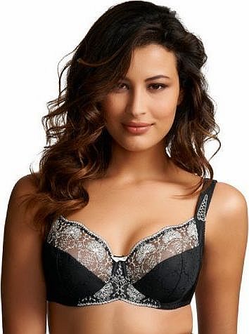  ELODIE U/W BRA WITH SIDE SUPPORT IN BLACK (2182)