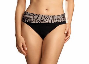 Goa black fold bikini briefs