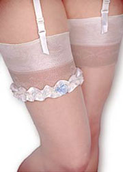 Ivory Rose garter