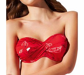 Venice grenadine bandeau bikini top