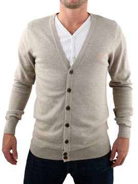 Oatmeal Cashmere Cardigan