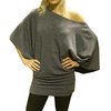 GORGEOUS GREY KNITTED TUNIC KIMONO JUMPER