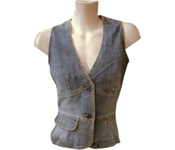 Denim waistcoat