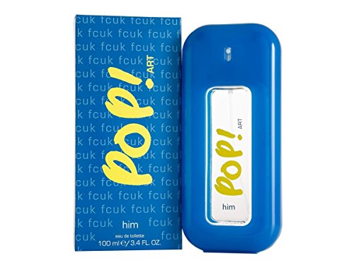 New Fcuk Pop Art Him Mens Eau De Toilette Scent Fragrance Spray For Him 100ml