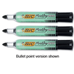 BiC ONYX 1481 Mini Permanent Marker Black Pack 12